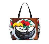 WBQLSL Deliziosi dolci modello spiaggia borsa da viaggio per palestra/piscina/supermercato shopping/breve viaggio