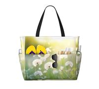 WBQLSL dente di leone modello spiaggia borsa da viaggio per palestra/piscina/supermercato shopping/breve viaggio