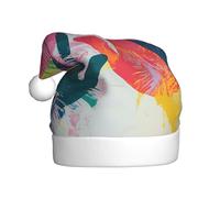 WBQLSL Dipingi le impronte stampate cappello di Babbo Natale, decorazione per feste di Natale/Capodanno, cappello da spettacolo teatrale
