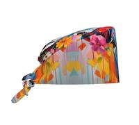 WBQLSL Dress up a Beautiful Cow Printing Work Cap - Copertura all-in-one per cucina, esercizio quotidiano e doccia. Nero