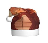 WBQLSL Dune Building Cappello di Babbo Natale stampato, decorazione per feste di Natale, decorazione interattiva per feste di Capodanno
