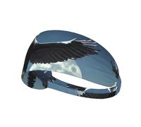 WBQLSL Eagle under the stars - Fascia tergisudore, traspirante, corsa, ciclismo, yoga, fitness, sport
