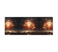 WBQLSL Esplosione sulla Terra Tastiera e Mouse Pad 30 x 80 cm Perfetto per Gaming e Laptop Office