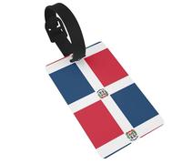 WBQLSL Etichette per bagagli della Repubblica Dominicana - Etichette eleganti e durevoli per etichette personalizzate per zaini e bagagli