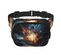 WBQLSL Explosion of the Earth - Marsupio stampato, elegante borsa a tracolla, borsa leggera da viaggio sportiva