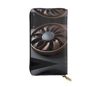 WBQLSL Fan elegante portafoglio in pelle, 19 x 10,5 cm lungo portamonete con cerniera, comodo portafoglio per contanti da viaggio