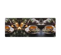 WBQLSL Fine Tea Bowl - Tappetino per tastiera e mouse, 30 x 80 cm, perfetto per videogiochi e computer portatili