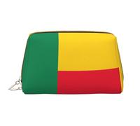 WBQLSL Flag of Benin - Trousse in pelle per trucchi, portatile, di grande capacità, da viaggio, con tasca, colore bianco, taglia unica