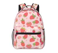 WBQLSL Flat Cherry - Zaino casual per computer portatile, per viaggi, escursioni, campeggio, palestra