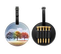 WBQLSL Four Seasons Tree - Borsa portaoggetti per tee da golf, con stampa alla moda, design leggero per una rapida conservazione del tee