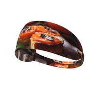 WBQLSL Frittella di cachi essiccati Fascia per il sudore sportiva, traspirante, corsa, ciclismo, yoga, fitness, sport