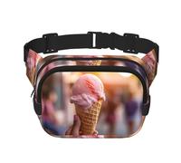 WBQLSL Frozen Yogurt - Marsupio alla moda, leggero, da viaggio, sportivo, impermeabile e resistente all'usura