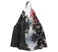 WBQLSL Gangnam Style Water Town Halloween mantello con cappuccio mantello rave party costume (lunghezza 147 cm/altezza cappuccio 38 cm)