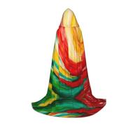 WBQLSL Grande mantello con stampa di tempesta tropicale con cappuccio, costume essenziale per feste, taglie S/M/L (unisex)