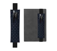 WBQLSL Grazioso astuccio per penne con fascia elastica con sfondo blu, adatto per regali di compleanno delle ragazze, festa dell'insegnante, stagione di laurea, scatola regalo di cancelleria intima