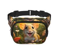 WBQLSL Happy Mouse - Marsupio elegante, leggero, da viaggio, impermeabile, resistente all'usura
