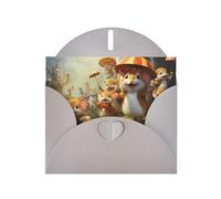 WBQLSL Happy Mouse Paradise - Biglietti di auguri grigi, perfetti per compleanni, matrimoni e biglietti di Natale