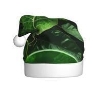 WBQLSL I cappelli stampati Green Leaf Nature Festive e i cappelli di Natale per adulti sono perfetti per feste di Natale invernali e da indossare tutti i giorni