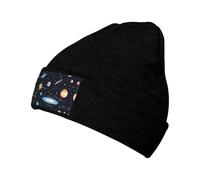 WBQLSL Il cappello da sci stampato Solar Family. Perfetto per ciclismo, campeggio e corsa. Rimane comodo anche dopo un uso prolungato. Nero