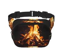 WBQLSL Il fuoco aperto ha stampato il sacchetto della vita, borsa a tracolla elegante, borsa leggera del petto di sport di viaggio