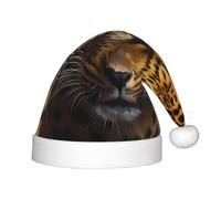 WBQLSL Il leopardo dagli occhi profondi Bambini vacanze cappelli di Natale, evento di Natale scena scena festa festa festa di Capodanno moda cappelli per bambini
