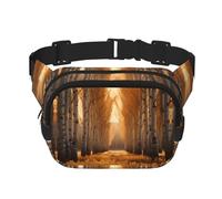 WBQLSL Il pioppo ha stampato il sacchetto della vita, borsa a tracolla elegante, borsa leggera del petto di sport di viaggio