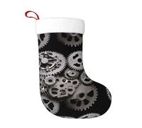 WBQLSL Ingranaggi meccanici Calzini Creativi Vacanza per Adulti, Natale Capodanno Party Ornamenti Calzini Decorativi, 45,7 × 27,9 cm Calzini di Natale