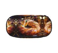 WBQLSL King Cake - Astuccio per matite di grande capacità, divisorio multistrato, per cancelleria, unisex, per l'apprendimento