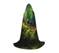 WBQLSL King of ants - Mantella da mago con motivo a S, adatta per cosplay di adulti e adolescenti, taglia S, M, L
