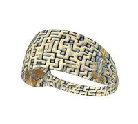 WBQLSL Labyrinth Treasure Map Fascia per il sudore sportiva, traspirante, corsa, ciclismo, yoga, fitness, sport