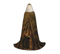 WBQLSL Land of Hope, mantello con stampa S, con cappuccio, per cosplay, feste di Halloween, S/M/L