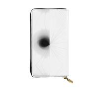 WBQLSL lineare elegante portafoglio in pelle, 19 x 10,5 cm lungo portamonete con cerniera, comodo portafoglio per contanti da viaggio