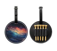 WBQLSL Liquefied Clouds - Borsa portaoggetti per tee da golf, design leggero per riporre rapidamente il tee