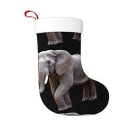 WBQLSL Majestic elefante creativo vacanza calzini per adulti, Natale Capodanno festa ornamenti calzini decorativi, 45 × 28 cm calzini natalizi
