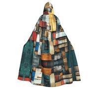 WBQLSL Mantella con cappuccio con stampa di frammenti di memoria, per feste di vacanza, carnevale, cosplay, costume adatto per adulti e bambini