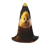 WBQLSL Mantella con cappuccio per cosplay | Riccio in bagnoschiuma S stampa - Gioco di ruolo Costume Prop