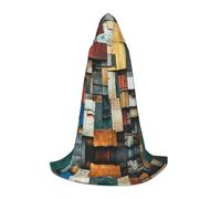 WBQLSL Mantella con cappuccio per cosplay, stampa di frammenti di memoria, per giochi di ruolo