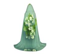 WBQLSL Mantello con cappuccio | Lucky Clover L stampa - Costume scenico di ruolo