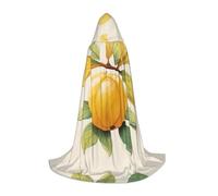 WBQLSL Mantello con cappuccio per cosplay, con stampa nespola, grande, per giochi di ruolo