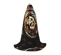 WBQLSL Mantello con cappuccio per cosplay | Gears of Running Machery M printing - Gioco di ruolo Stage Costume Prop