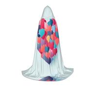 WBQLSL Mantello con cappuccio per cosplay | stampa a L con motivo d'amore - Prop per costume da palcoscenico di