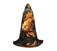 WBQLSL Mantello con cappuccio per cosplay, stampa Golden Walleye, taglia M, per giochi di ruolo