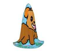 WBQLSL Mantello con cappuccio per cosplay | stampa L cane cartone animato in esecuzione - Puntello per costume da palcoscenico di