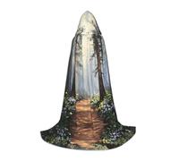 WBQLSL Mantello con cappuccio per cosplay, stampa Mangroves in the mist M, per giochi di ruolo