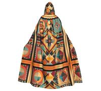 WBQLSL Mantello con cappuccio per Halloween, costume da festa in maschera con cappuccio (lunghezza 147 cm/altezza cappuccio 38 cm)