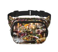 WBQLSL Marsupio elegante a lume di candela, borsa sportiva da viaggio leggera, impermeabile e resistente all'usura