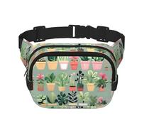 WBQLSL Marsupio elegante con motivo bonsai, leggero, da viaggio, impermeabile, resistente all'usura