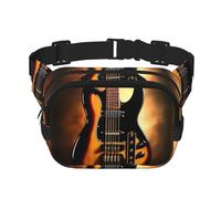 WBQLSL Marsupio elegante con motivo chitarra strumentale, borsa sportiva leggera da viaggio, impermeabile e resistente all'usura
