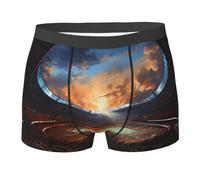 WBQLSL Meraviglioso boxer con stampa di gioco di calcio, comodi da indossare tutti i giorni e per la casa, Nero , XXL