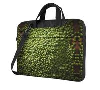 WBQLSL mung beans Borsa a tracolla e valigetta per computer portatile, facile da trasportare per viaggi di lavoro e lavoro, Nero , 15.6 inch
